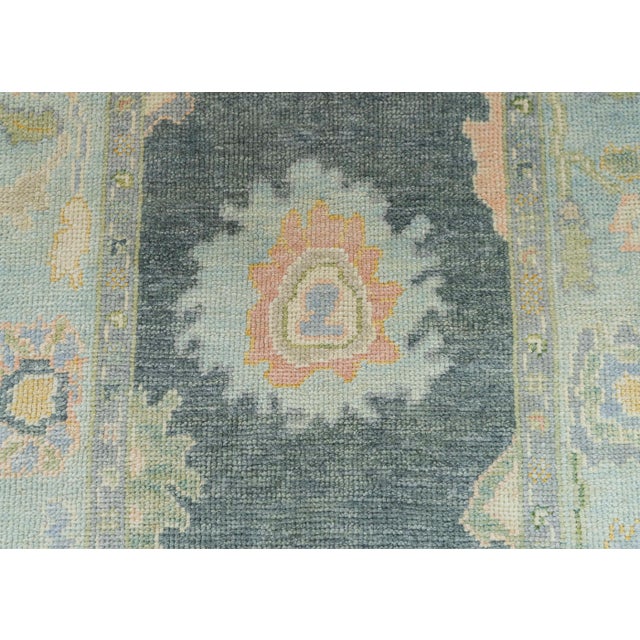 Turkish Oushak Rug 2'11" x 10'3" #19120 For Sale In Houston - Image 6 of 8