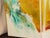 Lenn Kanenson American abstract artist Waterfall by Lenn Kanenson 73.5" x 73" folding wall screen Signed by Kanenson...