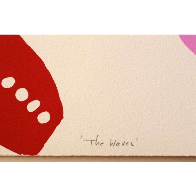 "The Waves" Abstract Geometric Screen Print, 7/30, Pop Art, 1980s For Sale In Monterey, CA - Image 6 of 6