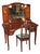 1920's Art Nouveau Mahogany Ormolu Mounted Vanity and Majorelle Stool For Sale