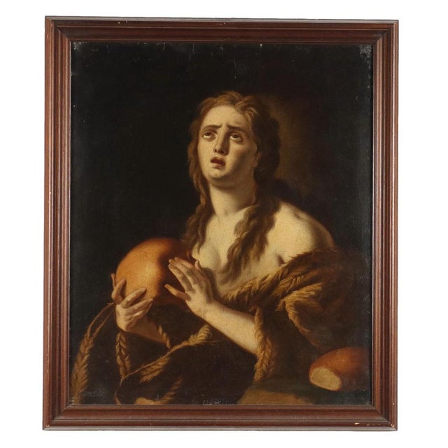 Penitent Magdalene, Oil Painting For Sale - Image 10 of 10
