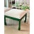Vintage Green Faux Malachite Newly Upholstered Ming Feet Benches Stools -A Pair For Sale - Image 9 of 10