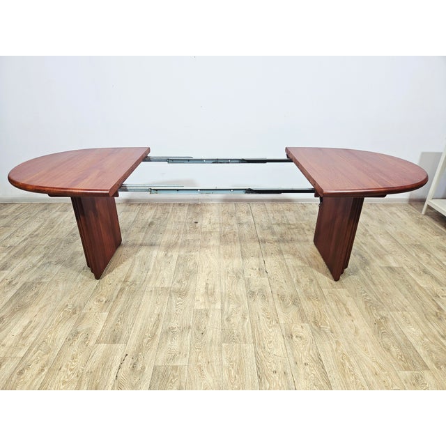Mid-Century Extendable Table in Teak S. Burchardt-Nielsen, Denmark, 1980s For Sale - Image 12 of 18