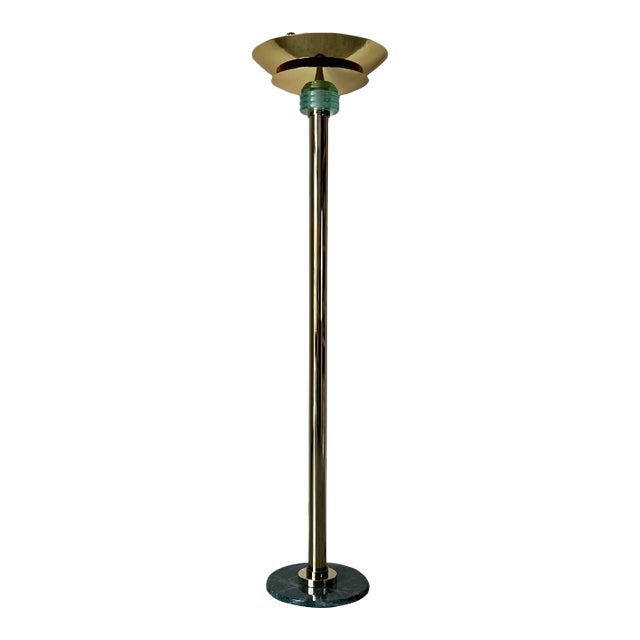 1980's Postmodern Casablanca Torchiere Floor Lamp For Sale