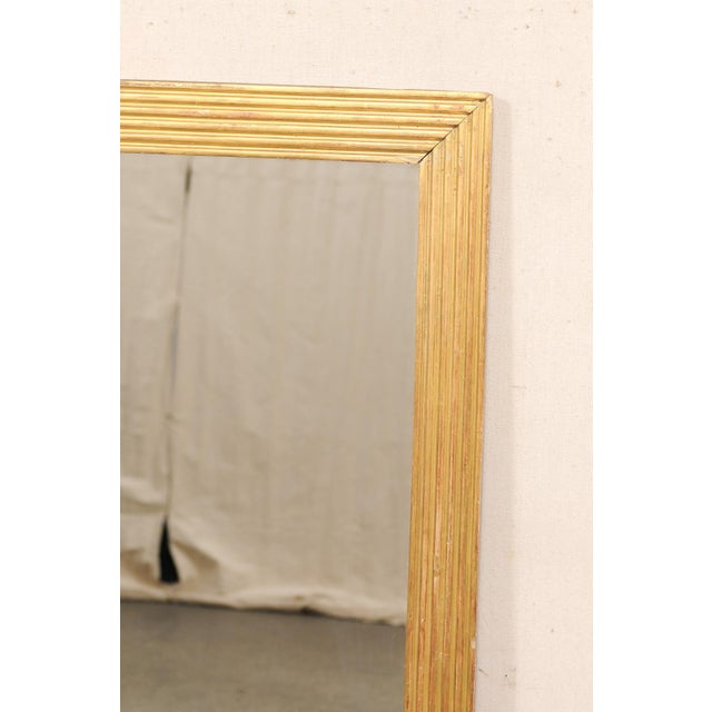 French French 19th C. Mirror in Clean Lines, Gold For Sale - Image 3 of 8