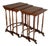Italian Wooden Nesting Coffee Tables, Late 1800s, Set of 4 For Sale