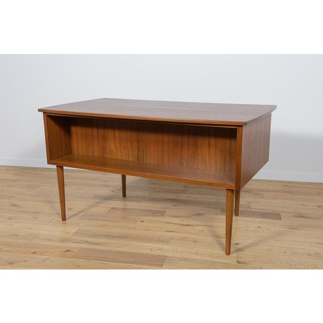 Mid-Century Freestanding Teak Desk, 1960s For Sale - Image 6 of 18