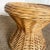 Boho Chic Rattan Glass Top Side Table For Sale - Image 4 of 8