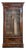 Louis Philippe Glass-Fronted Cabinet in Flamed Mahogany For Sale