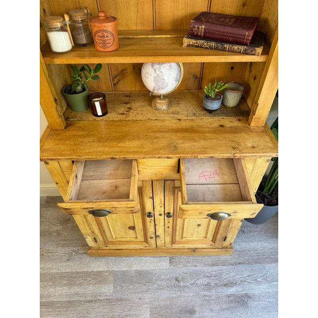 Large Farmhouse Pine Sideboard, 1920s For Sale - Image 14 of 16