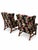 Black Late 20th Century Black Floral Chinoiserie Wingback Armchairs — A Pair For Sale - Image 8 of 16