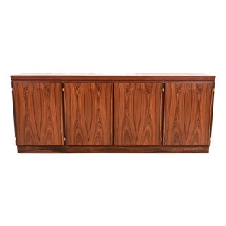 Skovby Danish Modern Rosewood Sideboard Credenza, Newly Refinished For Sale