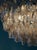 Large Murano Chandelier with Sand Colored Prisms in the style of Carlo Scarpa For Sale - Image 6 of 9