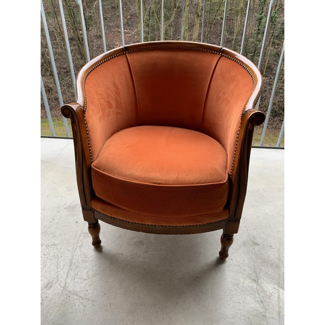 1940s Art Deco Armchair in the style of Paul Iribe, 1940s For Sale - Image 5 of 13