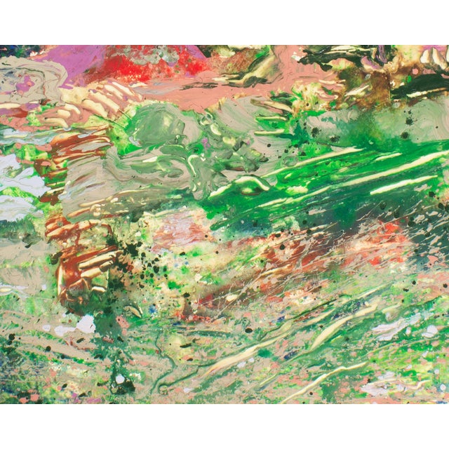 Abstract 1980s Abstract Acrylic Landscape by Harry Hilson For Sale - Image 3 of 8