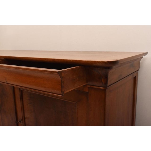 Large Antique French Louis Philippe Walnut Cupboard, 19th Century For Sale - Image 5 of 15