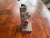 This vintage 8” signed Creed Totem hand-carved wood figurative totem pole originates from Anchorage, Alaska. Crafted by...