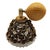 1950 Hollywood Regency Matson Gold Gilt Floral & Glass Perfume Atomizer & Bottle For Sale - Image 10 of 11