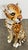Orange Vintage Italian Capodimonte Ceramic Cheetah Sculpture For Sale - Image 8 of 10
