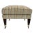 Hickory Chair Transitional Striped Ottoman For Sale