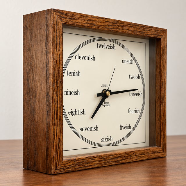 1970s Vintage 1970s Time Squared “Twelve-Ish” Wall Clock, Bill Miller Inspired Design For Sale - Image 5 of 5