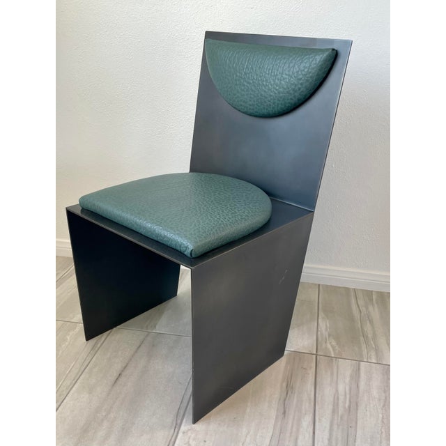 Karl Springer LTD Kelly Wearstler Bronze and Ostrich Leather Accent Chair For Sale - Image 4 of 13