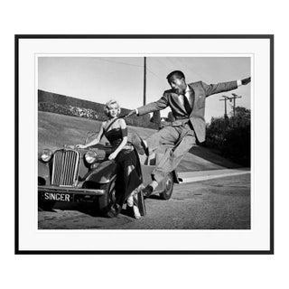 Marilyn Monroe and Sammy Davis Jr in "How to Marry a Millionaire" Black Framed Archival Pigment Print - 37'' X 47'' For Sale