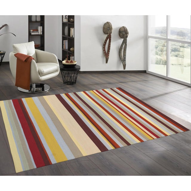 Pasargad Home Anatolian Multi Cotton Area Rug- 5' 0" X 8' 0" For Sale - Image 4 of 4
