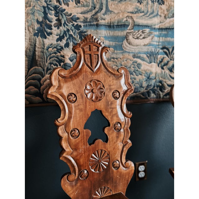 French Provincial Late 19th Century Beechwood Fireplace Chair For Sale - Image 3 of 6