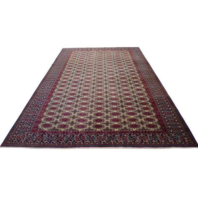 Vintage Turkish Rug Hand-Knotted Wool Boho Chic Rug, - 6'4"x 9'9" For Sale - Image 6 of 15