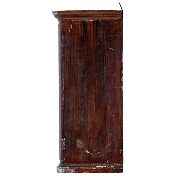 Wood 19th Century Scandinavian Painted Wall Cabinet For Sale - Image 7 of 8
