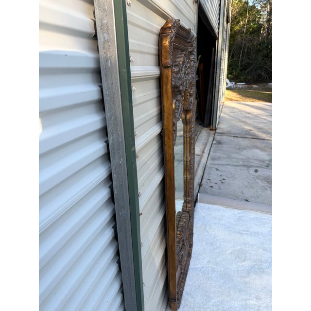 Rococo Vintage Italian Rococo-Style Carved Mirror by La Barge For Sale - Image 3 of 13