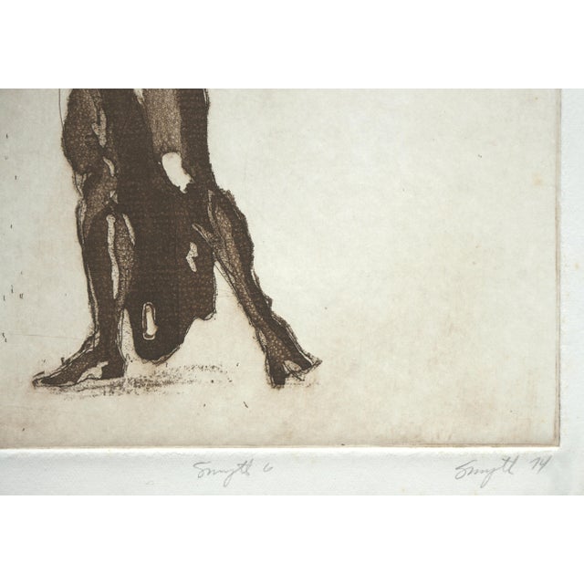 1970s "Study 6" Figurative Abstract Lithograph by Jim Smyth For Sale - Image 5 of 5