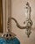 1990s French Artisan Louis XVI Silver Bronze Wall Lamps Sconces-Pair For Sale - Image 4 of 7