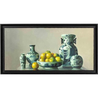 Zhang Wei Guang, Still-Life Oil Painting of Oranges, 2000s, Oil, Framed For Sale