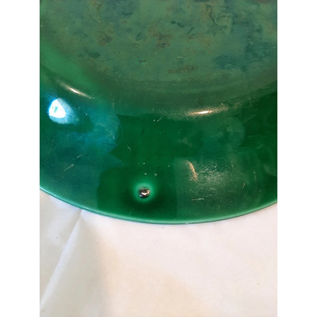 Wedgwood Vintage Green Wedgwood Majolica Basket Weave Plate For Sale - Image 4 of 8