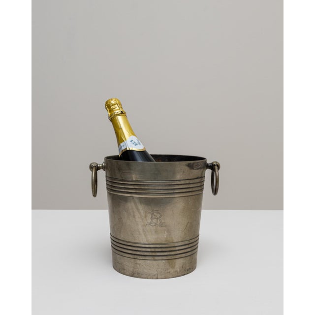 French Provincial 20th Century French Silver Plated Champagne Bucket For Sale - Image 3 of 18
