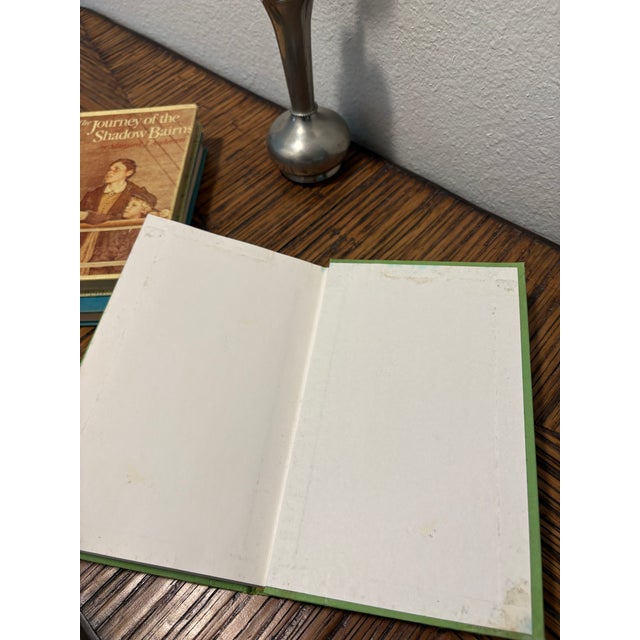 Vintage Whimsical Hobbies Hardcover Book Stack - Set of 3 - Bright Green & Blue Palette - Eclectic Modern Decor For Sale - Image 14 of 14