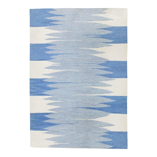 Early 21st Century Handmade Modern Kilim Rug 9'2 X 12'2 For Sale