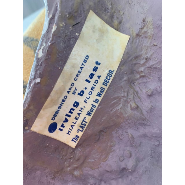 Pair of Vintage Plaster Relief Female Busts by Irving B Last For Sale - Image 10 of 13