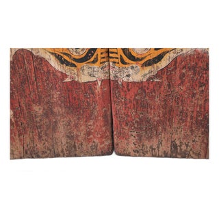 Antique Chinese Painted Door For Sale