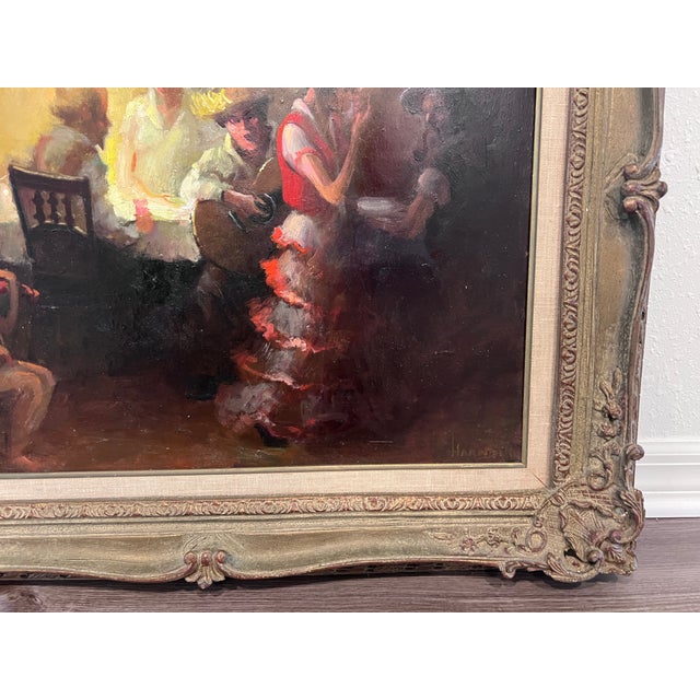Brown Mid 20th Century Original Oil Painting Signed by William Harnden American Impressionist 1920-1983 For Sale - Image 8 of 11