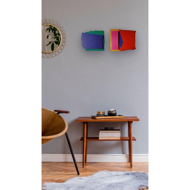 Abstract Contemporary Abstract Aerosol on Assembled Masonite (Isorel) "Untitled 182" by Andre Debono For Sale - Image 3 of 8
