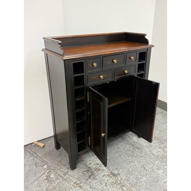 Eastern Furniture Co. Cellar Steward Wine Cabinet For Sale - Image 11 of 12