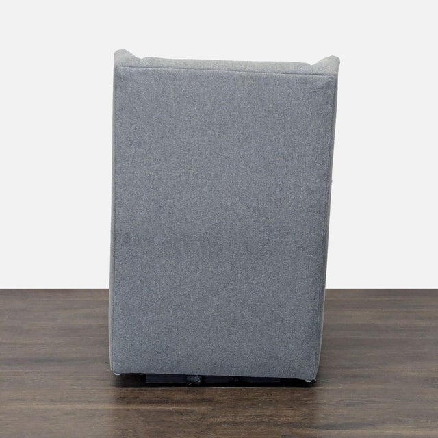 2010s West Elm Modern Gray Rocking Lounge Chair For Sale - Image 5 of 8