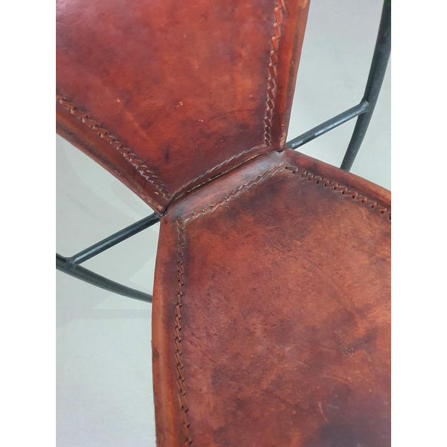 Chairs in Leather and Wrought Iron, Set of 24 For Sale - Image 11 of 18
