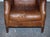 Vintage Brown Heritage Leather Reading Lounge Armchair in the style of Halo and Timothy Oulton For Sale - Image 4 of 16