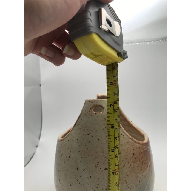 Signed Studio Pottery Sculptural Cachepot For Sale - Image 9 of 12