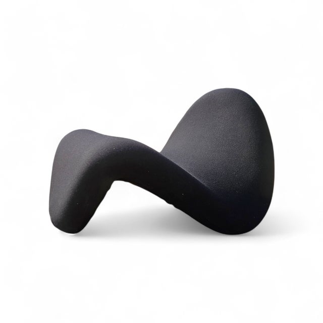 Original Tongue F577 Lounge Chair attributed to Pierre Paulin for Artifort / Iron Frame / 1970s / Vintage / Checked...