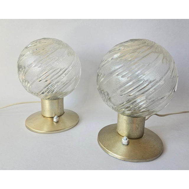 Mid-Century Table Lamps in Aluminum and Glass from Richard Essig, Germany, 1970s, Set of 2 For Sale - Image 6 of 13